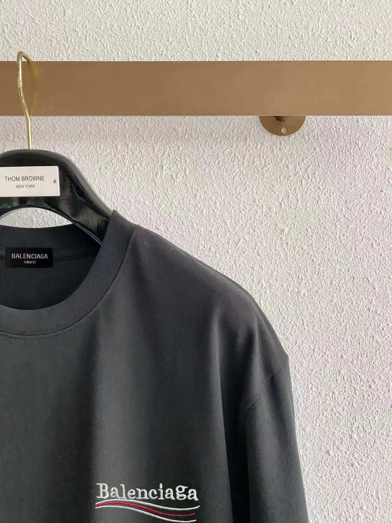 Balenciag/ Versatile New Arrival ， ， ， ， T Same Style。 :Black White Blue Gray Size:S（90-130 ） M（125-140 ） L（135-160 ） XL（160-180 ） XXL（180-210 ）